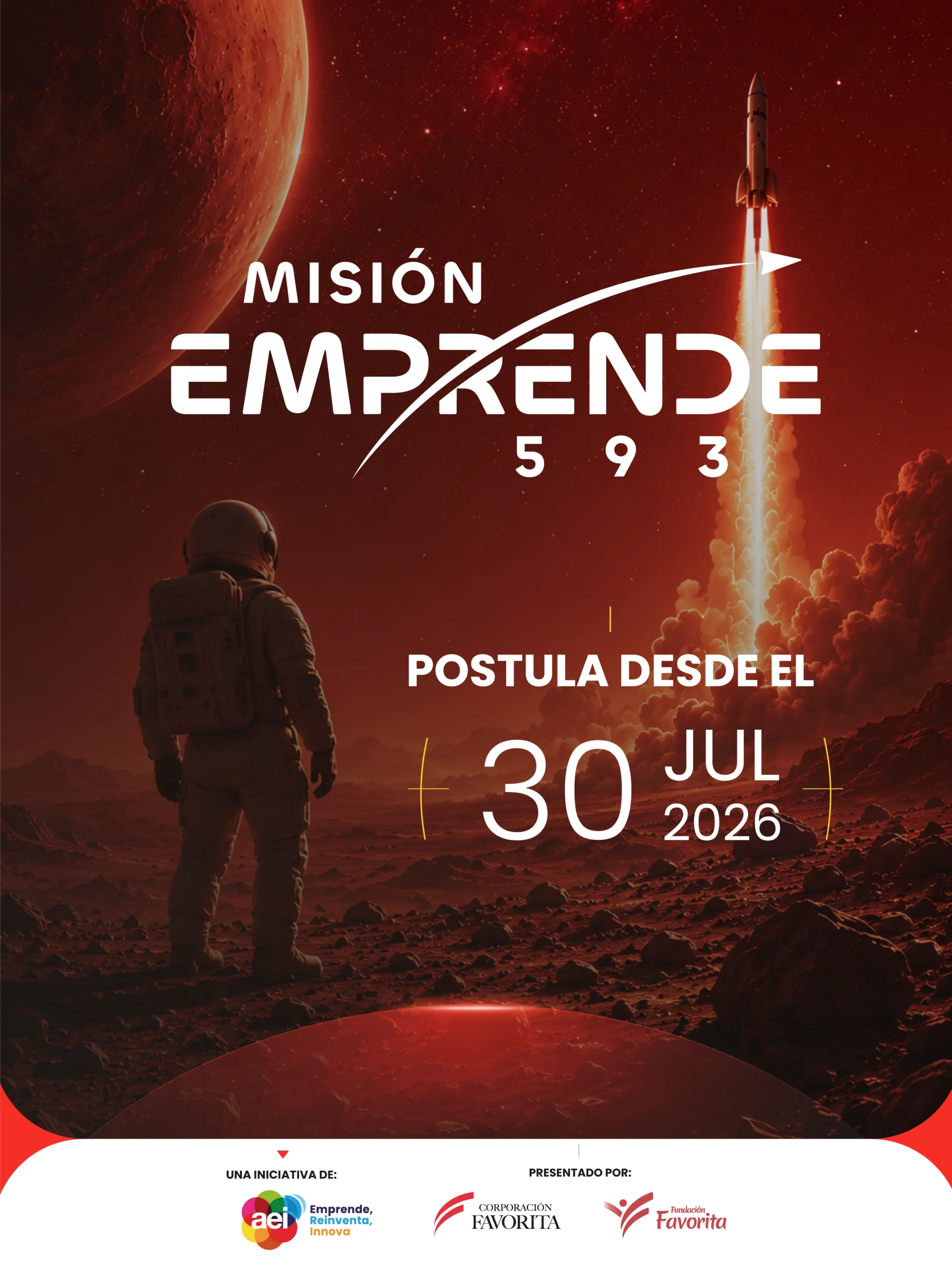Convocatoria Misión Emprende 593: postulaciones desde el 30 de julio de 2026