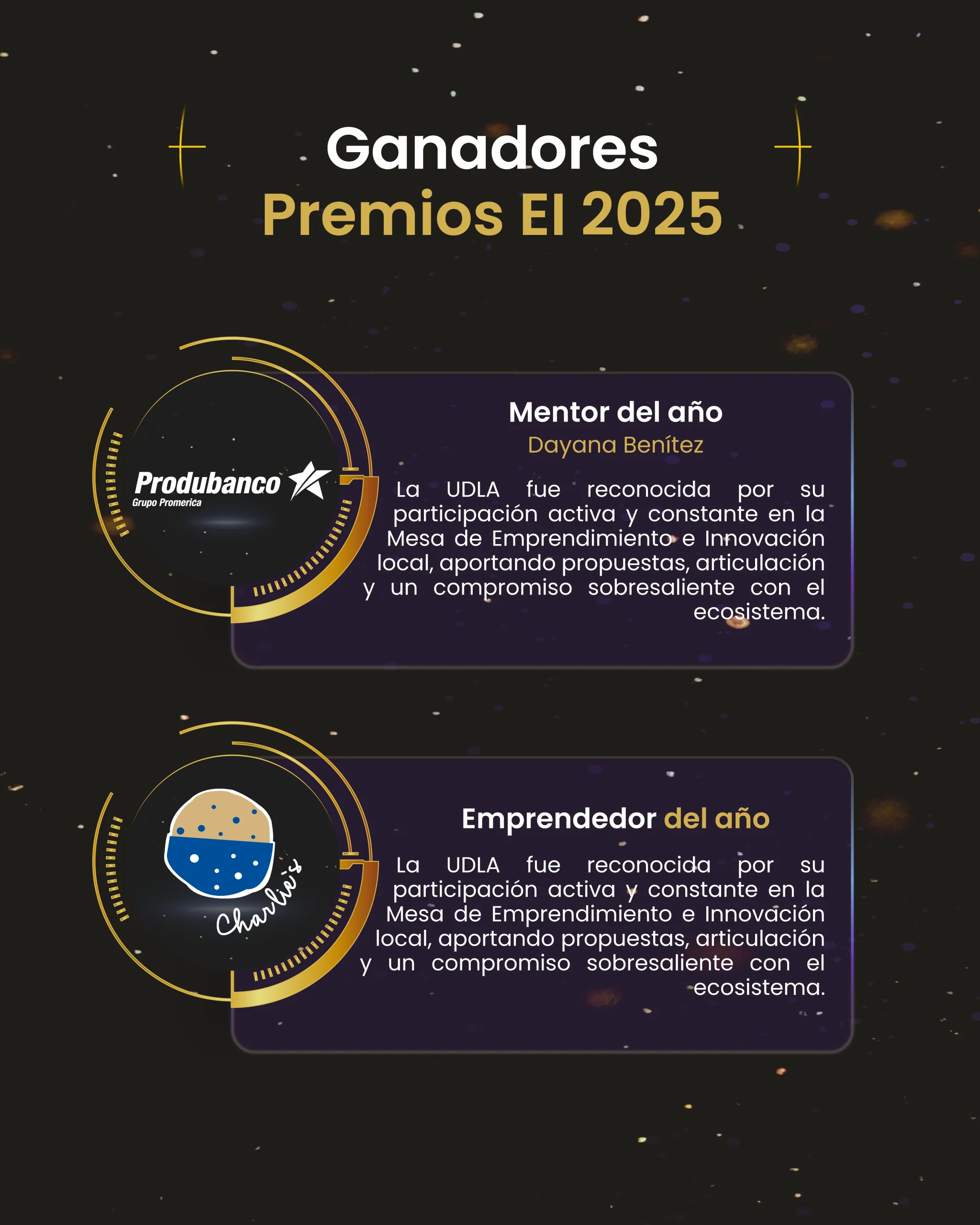 Ganadores de Premios Ei 2025, lámina 8 de 9